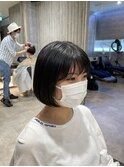 【札幌G grow】黒髪ぶつ切りボブ◎20代30代40代