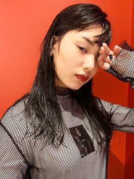 アイティーバイアルバム 八王子店(IT by ALBUM) ウェットヘア_グレージュカラーボブウルフココアベージュ_8947