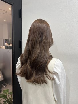 ワン バイ ジエクト(One by The Ect) 韓国くびれヘアナチュラルミルクティーベージュグレージュ◎