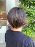 白髪ぼかしハイライトショート