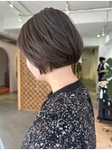 大人ショートボブ丸みショートボブミニボブ切りっぱなしボブ