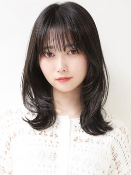 アイニティ(Inity) [Inity]アッシュブラック×くびれヘア[髪質改善/心斎橋/縮毛矯正