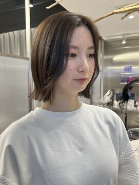 ゼスト 八王子店(ZEST) 韓国ボブ/くびれボブ/顔まわりカット【佐々木麻衣】