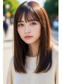 riley大人可愛いナチュラルワンカールミディアム×肌映えカラー