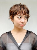 くせ毛風/ゆるふわショート/フレンチカジュアル/外国人風/日吉