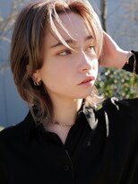 アレンヘアー 梅田店(ALLEN hair)&nbsp;ローレイヤーウルフ_センターパート_ボブルフ