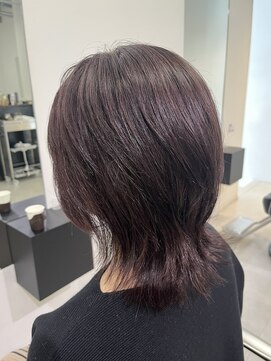 フレームポルト 並木通り店(FRAME porto) 《FRAME porto》ウルフカット×艶々パープルカラー