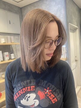 ラボヌールヘアー オリビエ 北千住店(La Bonheur hair Olivier) ミルクティーベージュ【OZAWA】