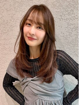 ロンド アンブル 四条烏丸(Lond ambre) 中川智帆/くびれヘア/アプリコットオレンジ/ハイライトカラー