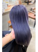 艶×透明感ブルーパープルロング