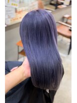 エッジ 下北沢(edge.)&nbsp;艶×透明感ブルーパープルロング