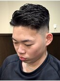 アイロンパーマ×スキンフェード