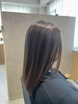 ニカ ボーテ(Nika beaute) 【脱白髪染め】ブリーチなしダブルカラー/アッシュベージュ/