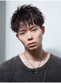 ツーブロックショート/韓国風マッシュ/フリックパーマ
