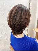 3DCurve技術◇大人気◇まとまるミディアムひし形レイヤー◇