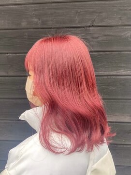 エクファ ヘア リゾート 大津 瀬田店(ex-fa hair resort) イメチェン/ピンクベージュ/アンブレラカラー/前髪/大津/瀬田