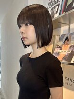 ザ スリック(THE SLICK)&nbsp;ダークブラウンボブサイド×髪質改善艶