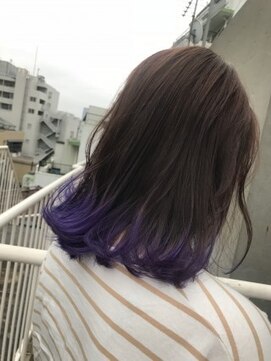 ジーナ(XENA) 裾カラーパープルセミ