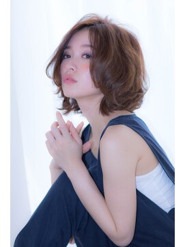 トーン 堺北野田店(tone.) 大人可愛い&甘い外ハネ×伸ばしかけボブ