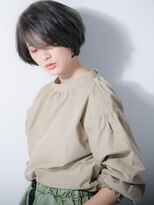 モッズヘア 上尾西口店(mod's hair) *mod's上尾*斜めバングの黒髪センシュアルショートx