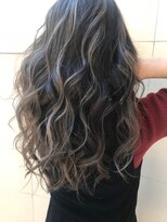 ネオリーブ ジューク 日吉店(Neolive JuQ)&nbsp;日吉 サーフ系バレイヤージュアッシュベージュハイライトカラー