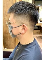 グランアージュ 錦糸町(grandage)&nbsp;黒髪刈り上げフェードビジネスショート【グランアージュ錦糸町】