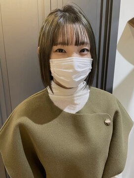 アンバースデー(UNBIRTHDAY) ツヤ透明感オリーブベージュ●20代30代小顔ボブ