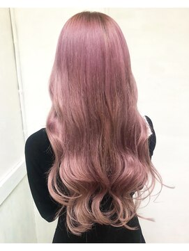 アネラ(Anela) ホワイトピンク　シールエクステつけたままカラー【平井】