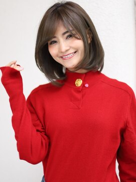 ピープスアンドスー 表参道 渋谷(Peeps&Suu.) 大人レイヤーボブ/グレージュ20代30代40代50代