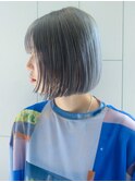 ブルーボブ_チェリーブラウンフェミニンロング_ba414671