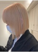 3467オルチャンヘアタンバルモリボブマニッシュショート金髪ボブ