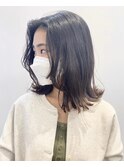 【松戸　石山】癖毛風外ハネミディアムレイヤー黒髪