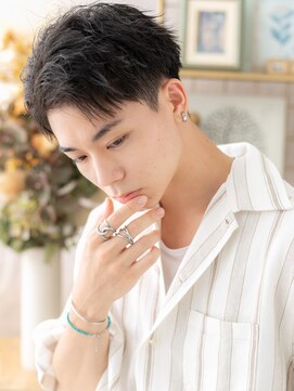 カバーヘア ブリス 上尾西口店(COVER HAIR bliss) アップバング刈り上げ黒髪オーガニックカラーc4上尾20代30代!