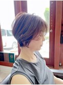 ショートレイヤー/ミルクティーベージュ/20代30代40代50代60代