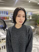 ゼスト 八王子店(ZEST)&nbsp;オリーブグレージュ丸みボブ【溝呂木結奈】