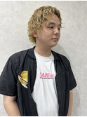 #ブリーチパーマ/20代/30代/ウルフパーマ/メンズパーマ