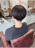 刈り上げショート・秋冬スタイル