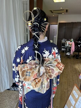 美容室 舞 着付け、アップ