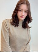 大人かわいい韓国風顔まわりレイヤー