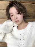 ハンサムショート センターパート 前髪なし 髪質改善青葉台