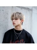 黒髪ボブルフネビージュ小顔ワンレン韓国マッシュ