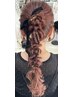 【土日祝10時以降】ヘアセット￥3100リボン、パールドライフラワー付け放題
