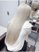 ミニウルフチェリーブラウンホワイトグレージュフェザーパーマ