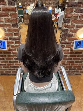 チップタップ 町田店(tip top) たぷっと重ためレイヤーカット×ロングヘア