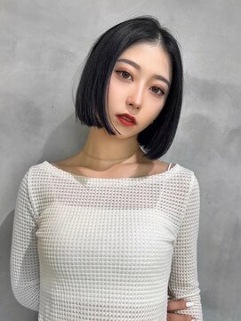 ロンド ジュルード 名古屋(Lond jeloud) ショート ボブ インナーカラー 韓国風5731