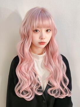 トゥーン 川崎店(TOON) ベビーピンク/パステルカラー/韓国ロング/ダブルカラー