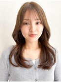 うるツヤ小顔カットサイドバングハイライトカラーうる艶髪