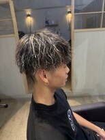 メンズサロン ウェーブ(men's salon WAVE)&nbsp;【ハイライト】ツイスパ/ホワイトメッシュ/テーパーフェード