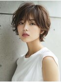 ☆イメチェンピンクベージュアンブレラカラー前髪クールショート