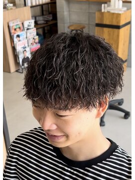 メンズギフト(men's GIFT) 刈り上げツーブロックツイストスパイラルパーマメンズマッシュ